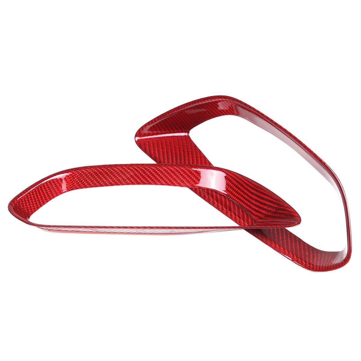 Red Real Carbon Fiber Full Interior Set Decor Trim Kit for Corvette C8 20-25 - Styles 46-50 38