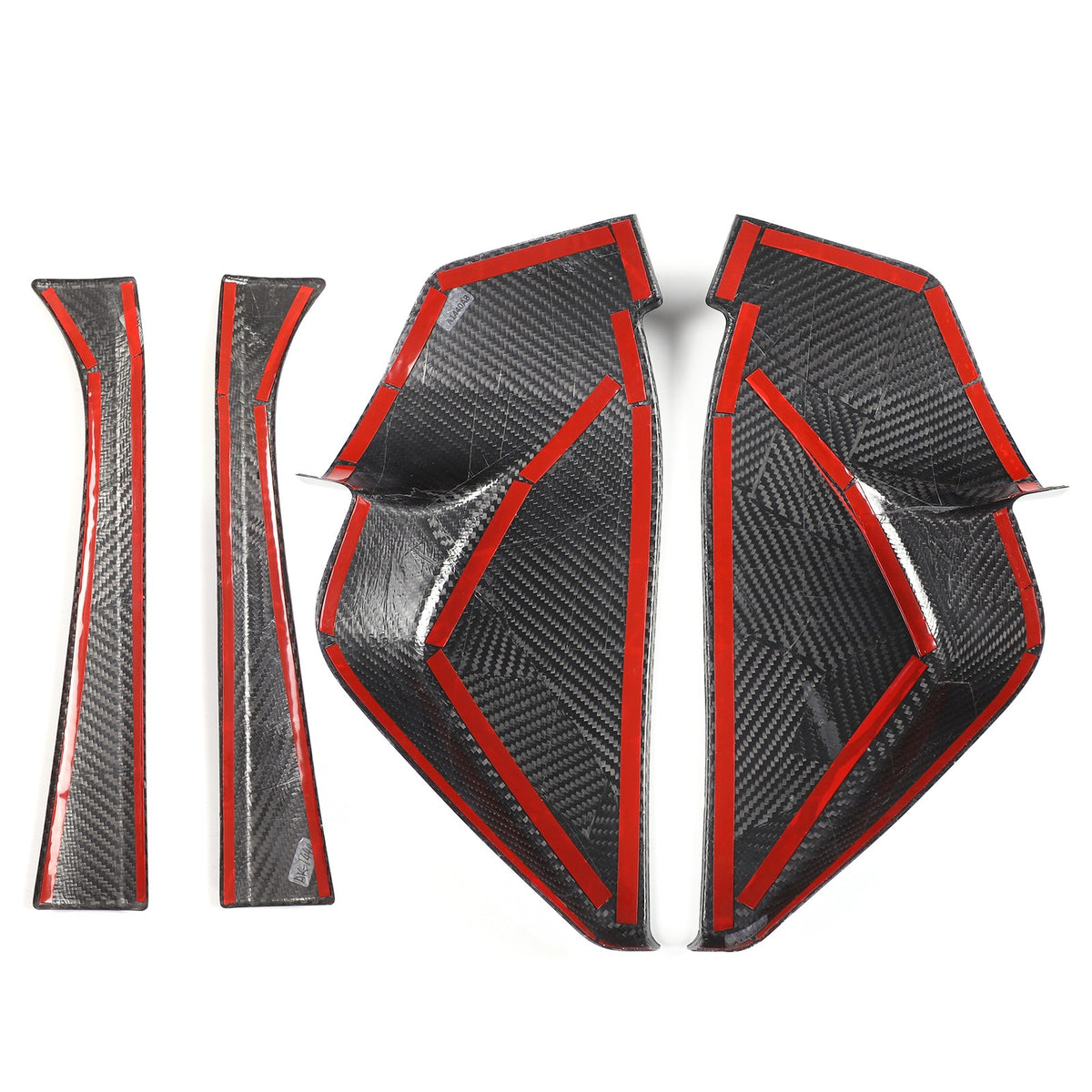 Real Carbon Fiber Door Inner Pillar Trim & Dashboard Side Trim For Corvette C8 4