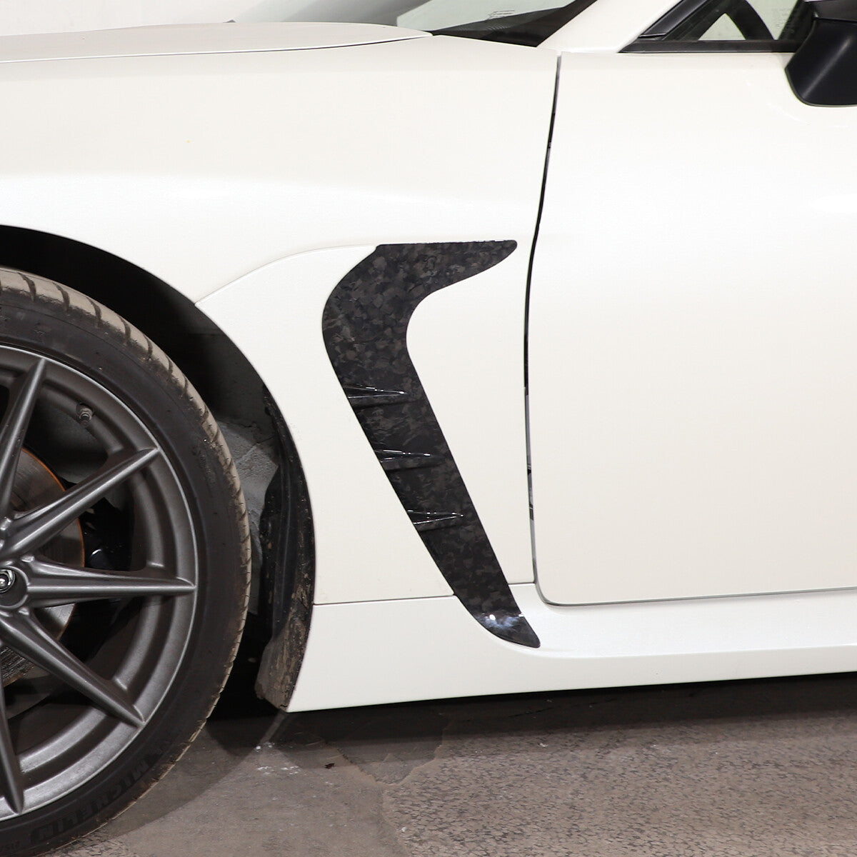 Forged Carbon Front Side Fender Air Outlet Trim For Toyota GR86 Subaru BRZ 2022+ 2