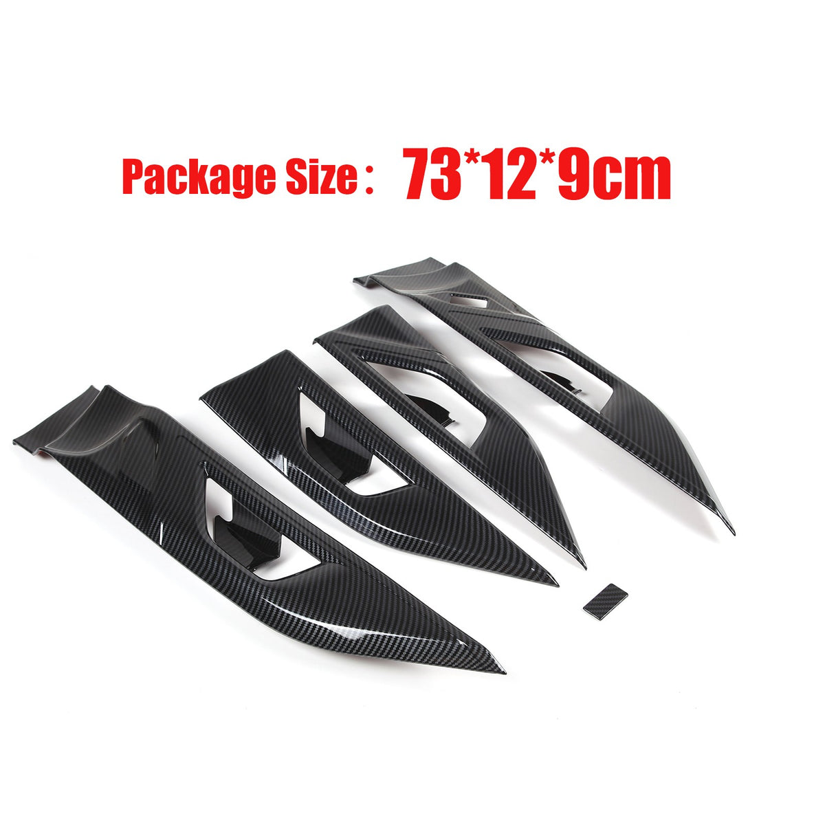 For Subaru Outback BT 2021-2023 Carbon Fiber Inner Door Handle Cover Trim Frame 20