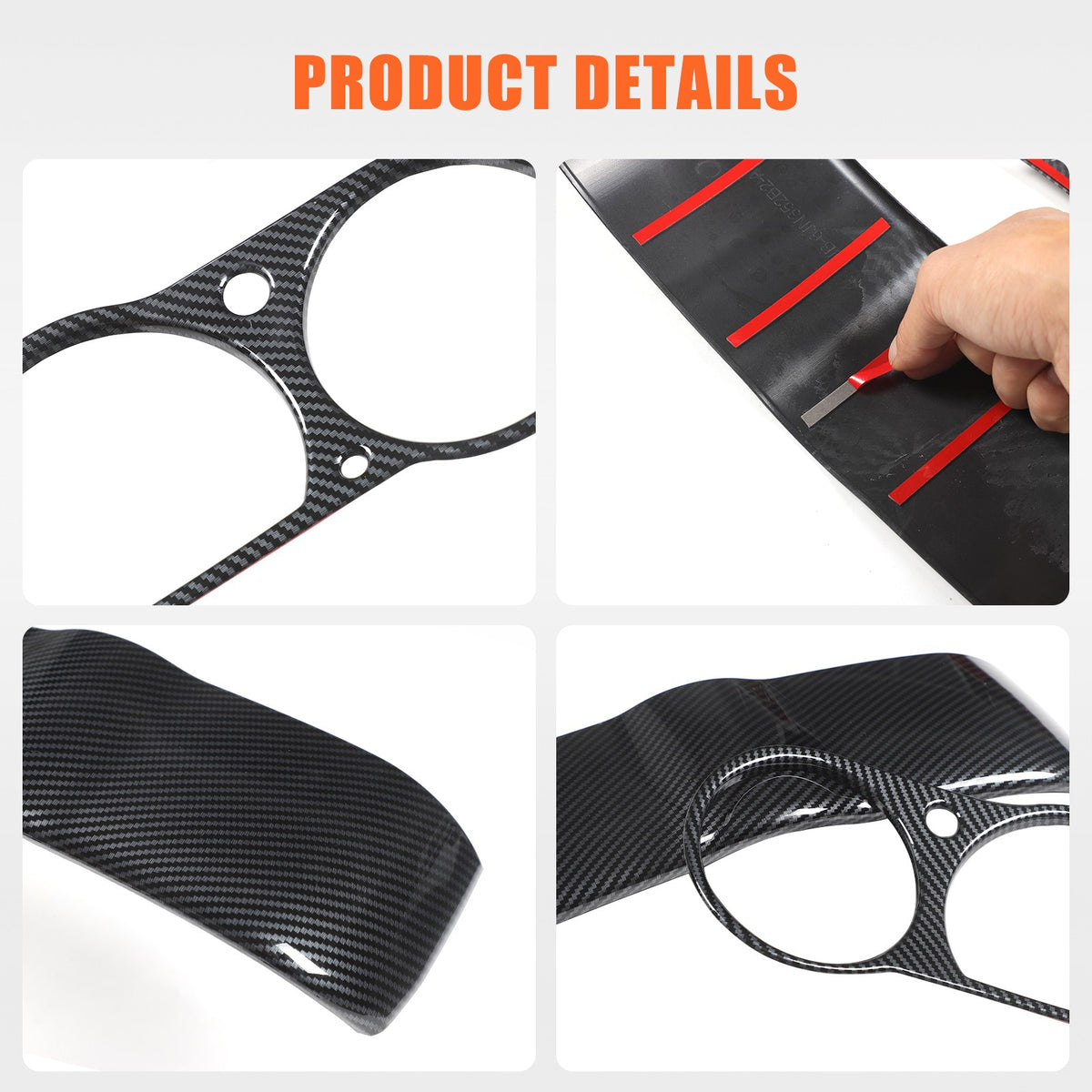 ABS Carbon Fiber Dashboard Instrument Top Trim For Nissan 350Z Z33 2003-06 US 8
