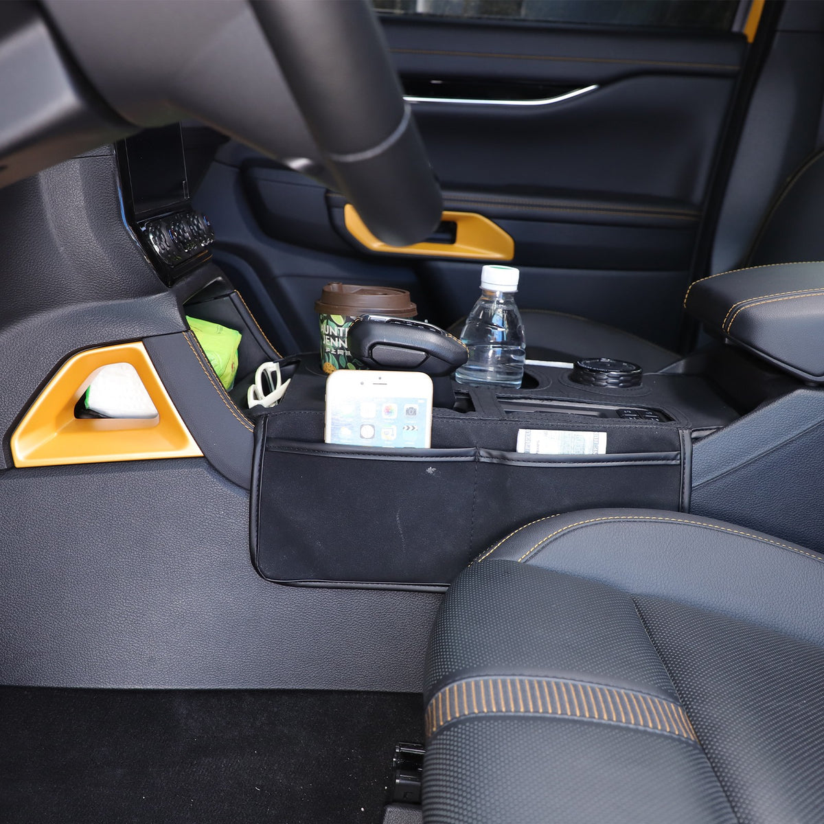 Suede Cloth Center Console Gear Shift Trim Cover For Ford Ranger T9 2023+ 10
