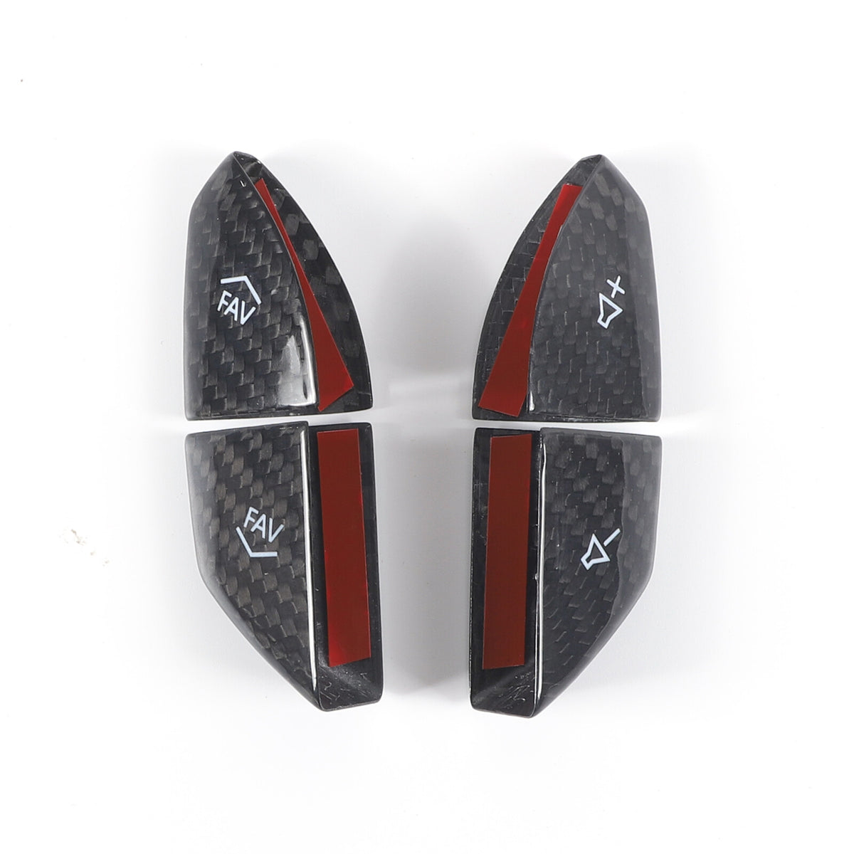 Real Carbon Fiber Steering Wheel Volume Button Cover Trim For Corvette C7 14-19 5