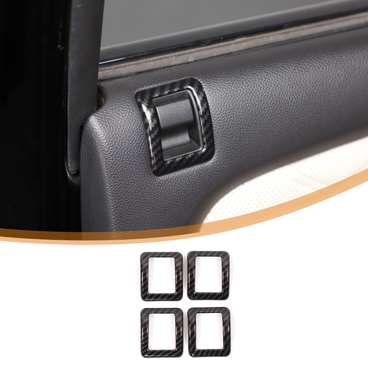 ABS Carbon Fiber Interior Decor Trim Cover For Cadillac Escalade 2007-14 4