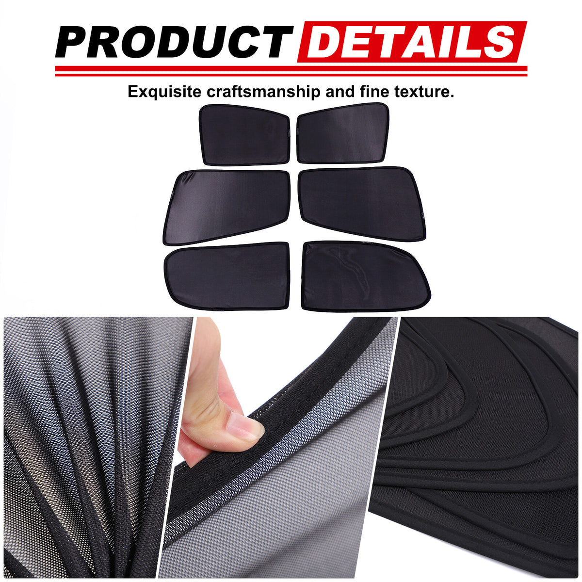 Rear Window Mesh Sun Shade Cover Windshield For Mitsubishi L200 Triton 2015-23 18