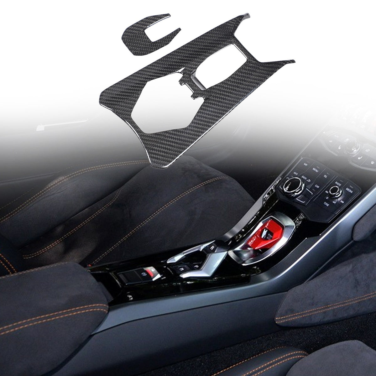 Real Carbon Fiber Center Console Trim For Lamborghini Huracan 580/610 2014-21 2