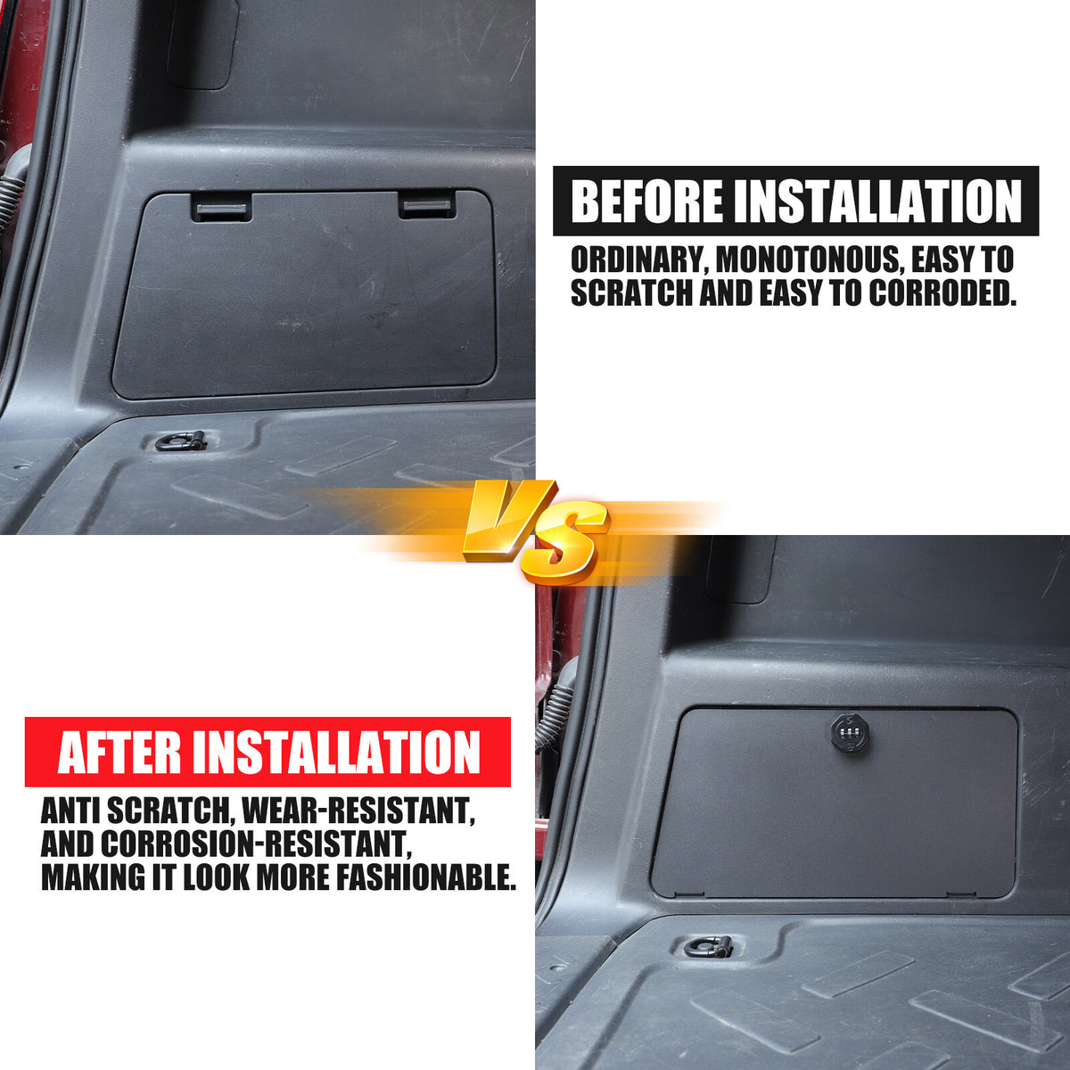 Steel Trunk Safe Left Side Storage Box Tray Vault For Toyota FJ Cruiser 2007-21 23