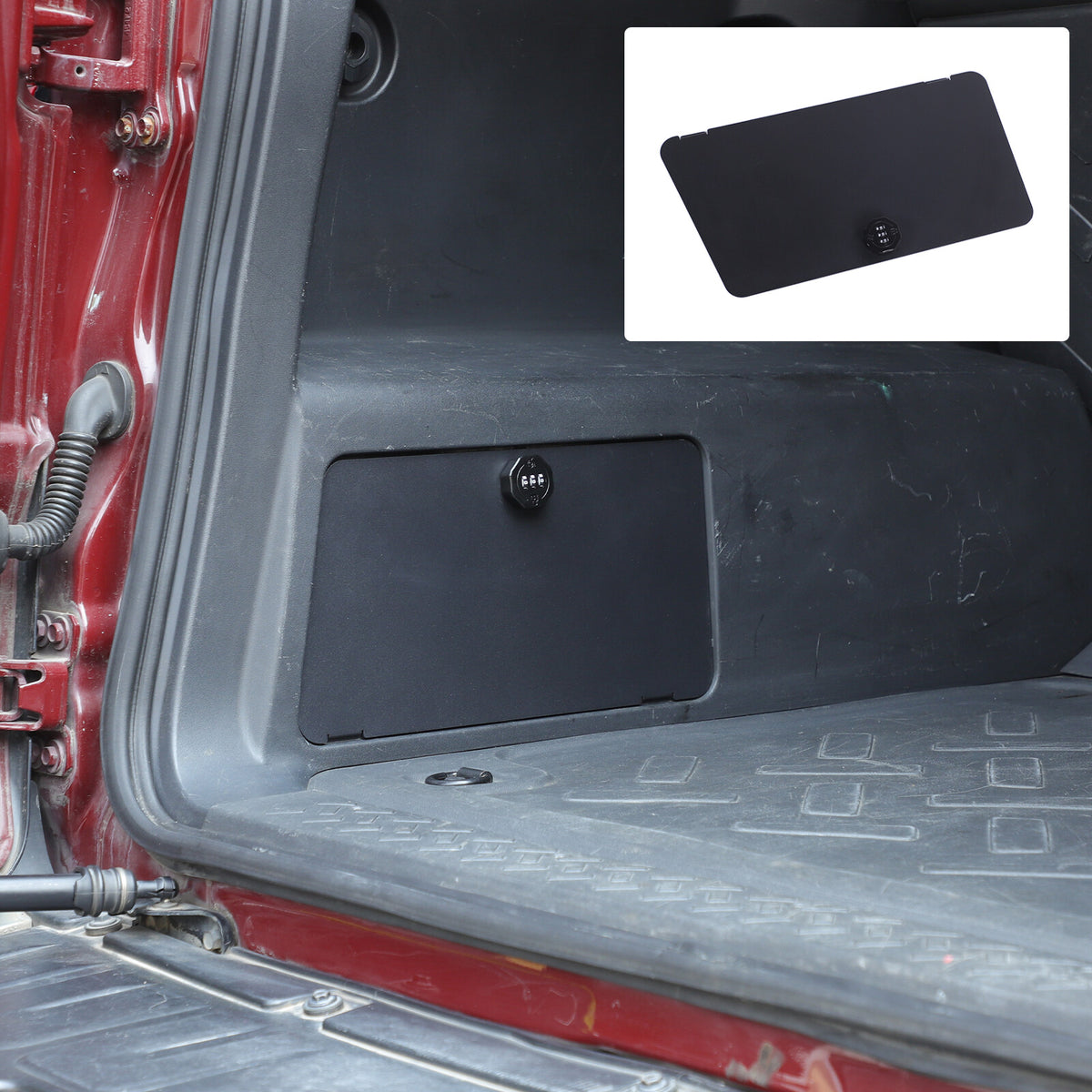 Steel Trunk Safe Left Side Storage Box Tray Vault For Toyota FJ Cruiser 2007-21 19