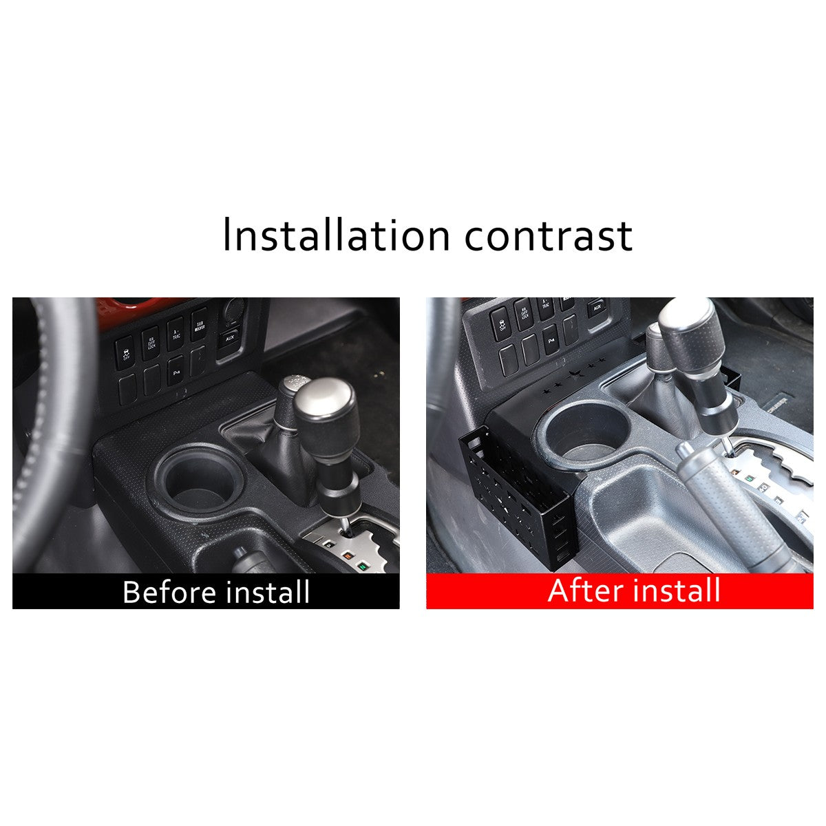 Star Pattern Alloy Gear Side Storage Basket Box For Toyota FJ Cruiser 2007-21 US 7