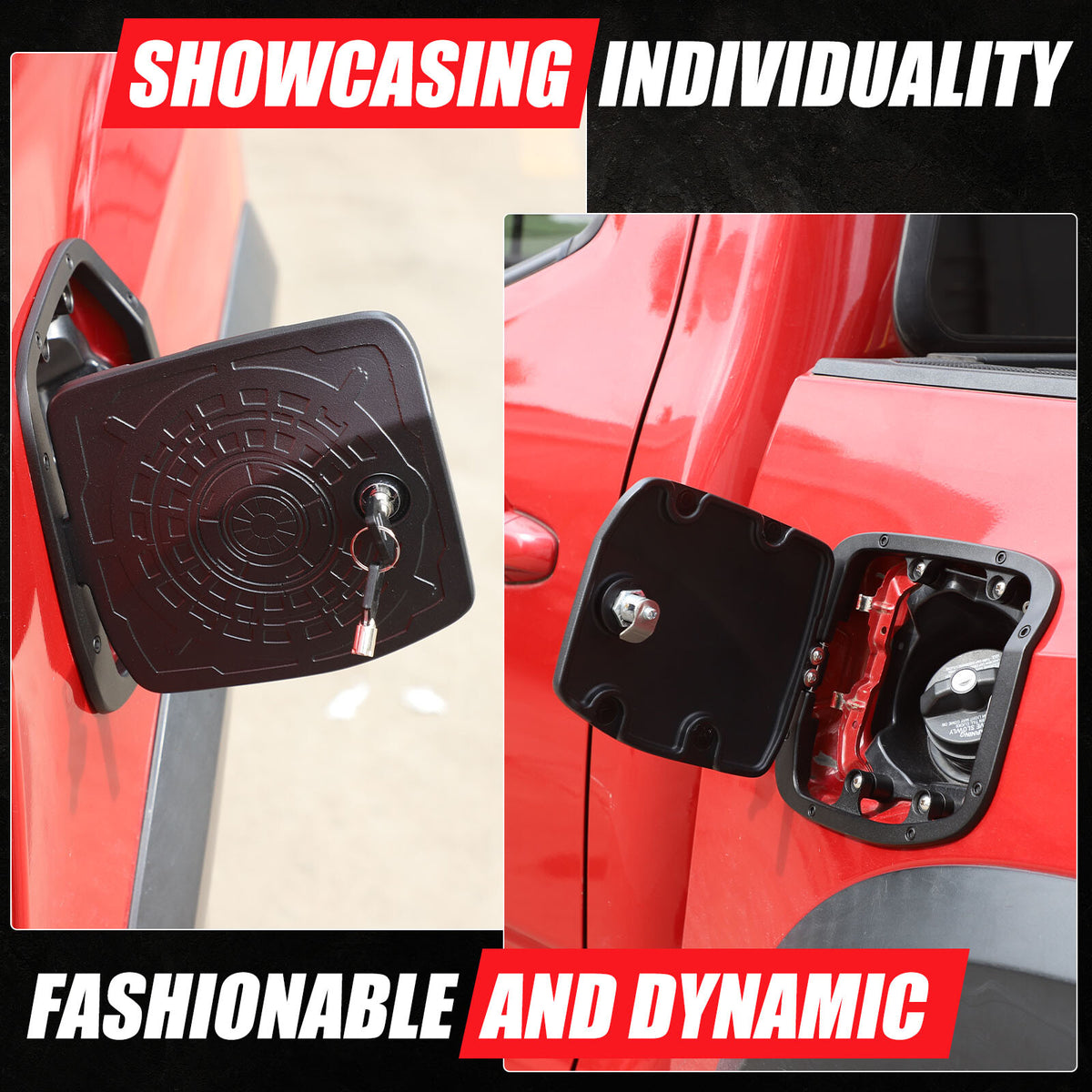 Alloy Locking Fuel Door Gas Tank Cap Cover Lock Key For Toyota Tacoma 2016-23 US 19