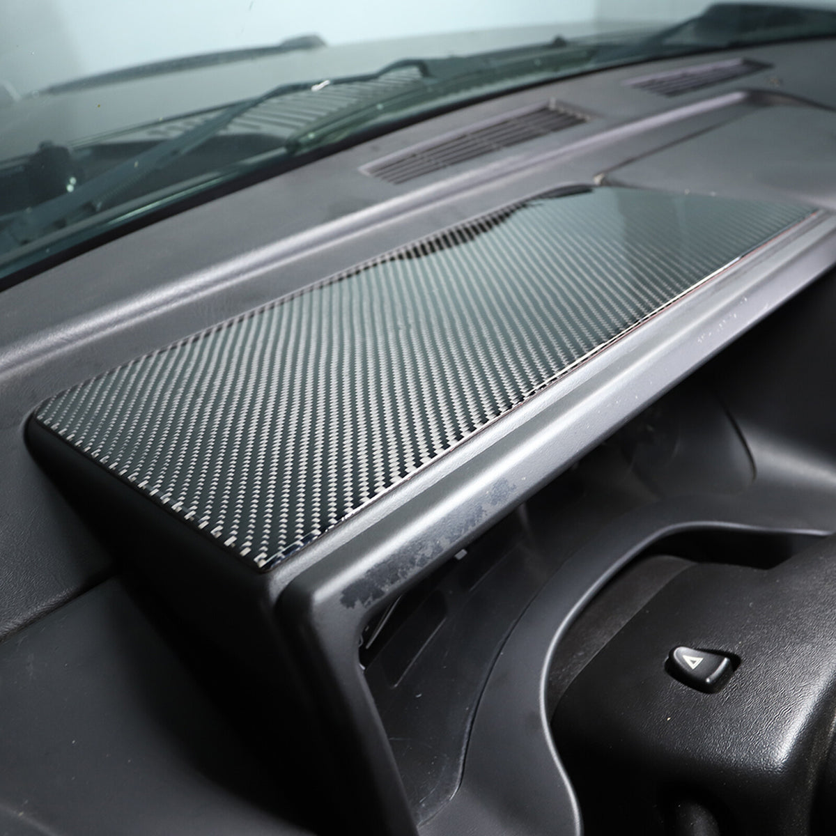 Soft Carbon fiber Interior door Panel Trim Sticker Set For Hummer H2 2003-07 6