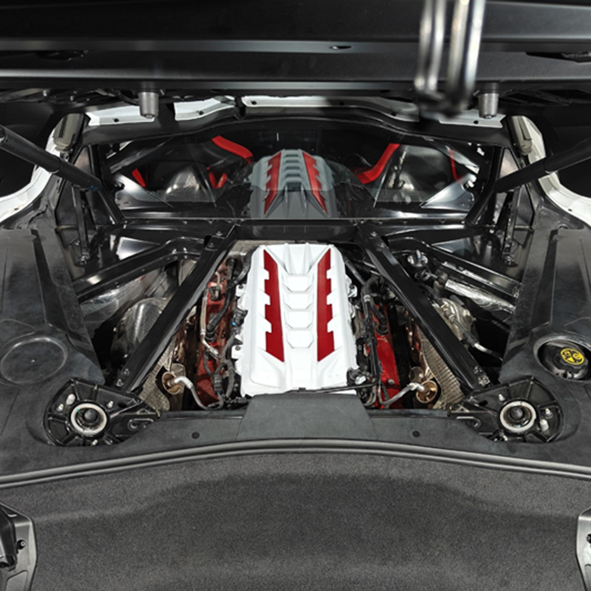 Engine Bay Panel Cover Trim in Edge Blue/Red/Black For Corvette Coupe C8 2020-26 - Styles 1-5 110
