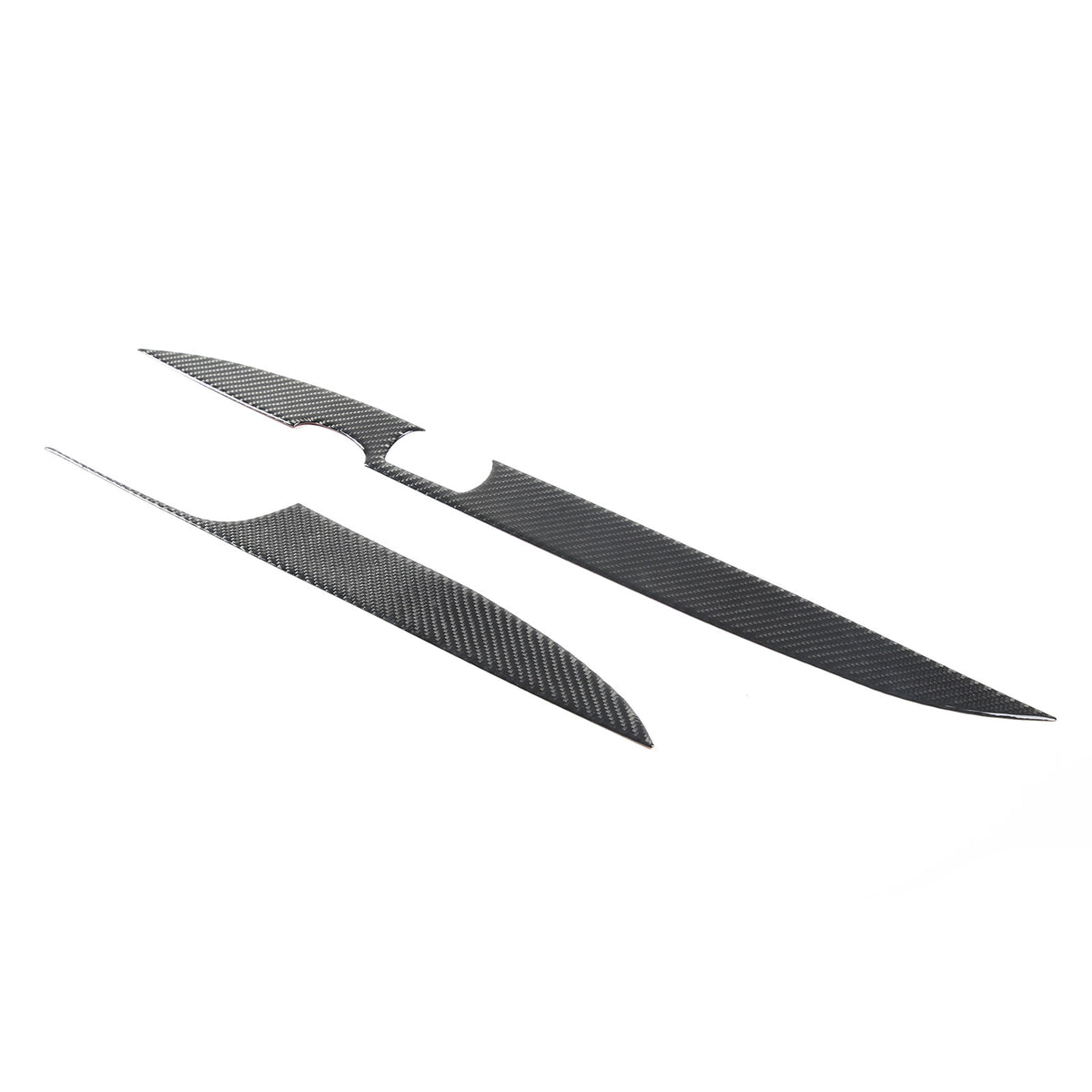 Carbon Fiber soft Door armrest panel Cover sticker Trim For Corvette C6 2005-13 11