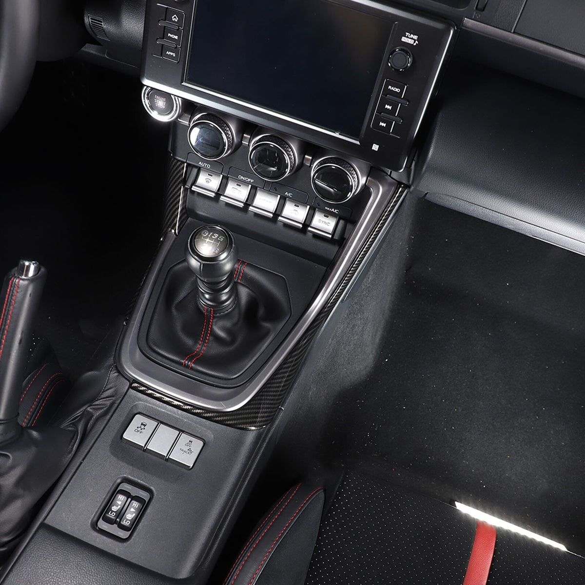 ABS Carbon Fiber Interior Center Console Trim Set Fits For GR86/BRZ 2022-2025 US - Variants 1-5 6