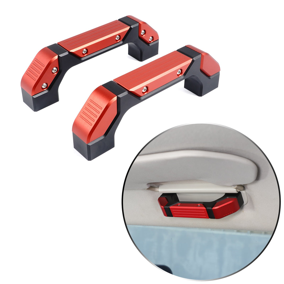 Replacement Mecha Black Red Alloy Roof Handle For Toyota FJ Cruiser 2007-21 US 18