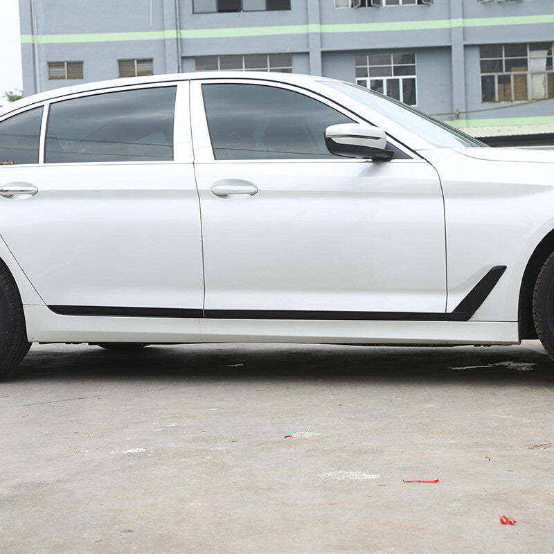 Glossy Black Door Body Side Molding Cover Trim For BMW 5 Series 2018-22 12