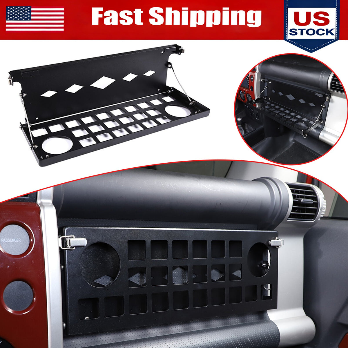 Alloy Co-Pilot Storage Bag Sundries Organizer For Toyota FJ Cruiser 07-21 US 1