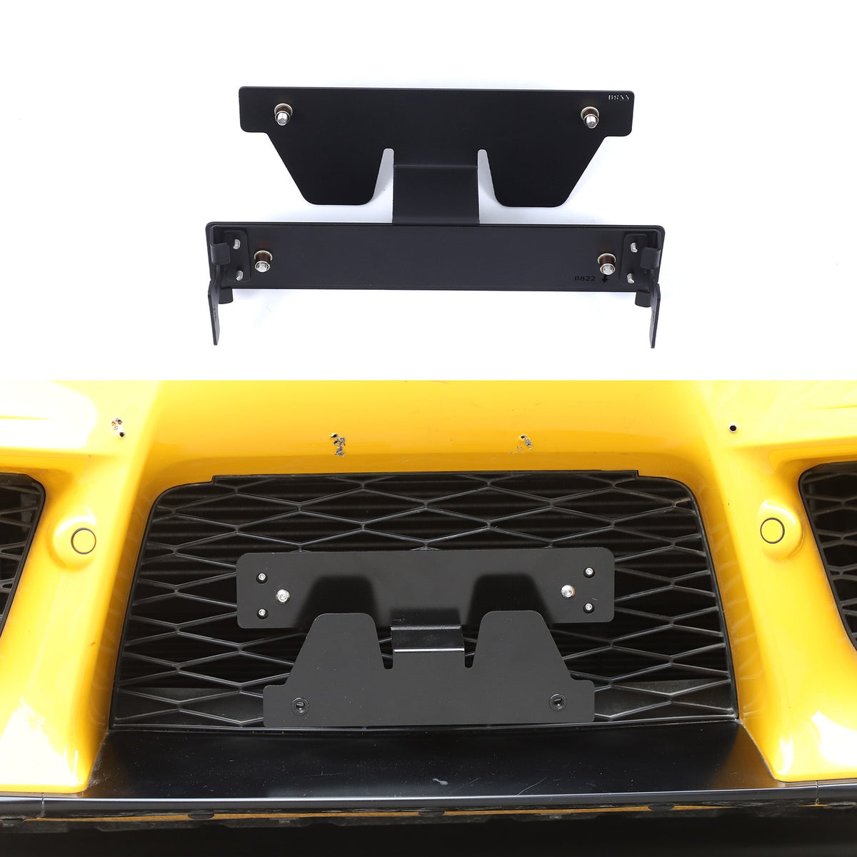 Carbon Steel Front Grille License Plate Bracket For Toyota Supra A90 2019+ US 3
