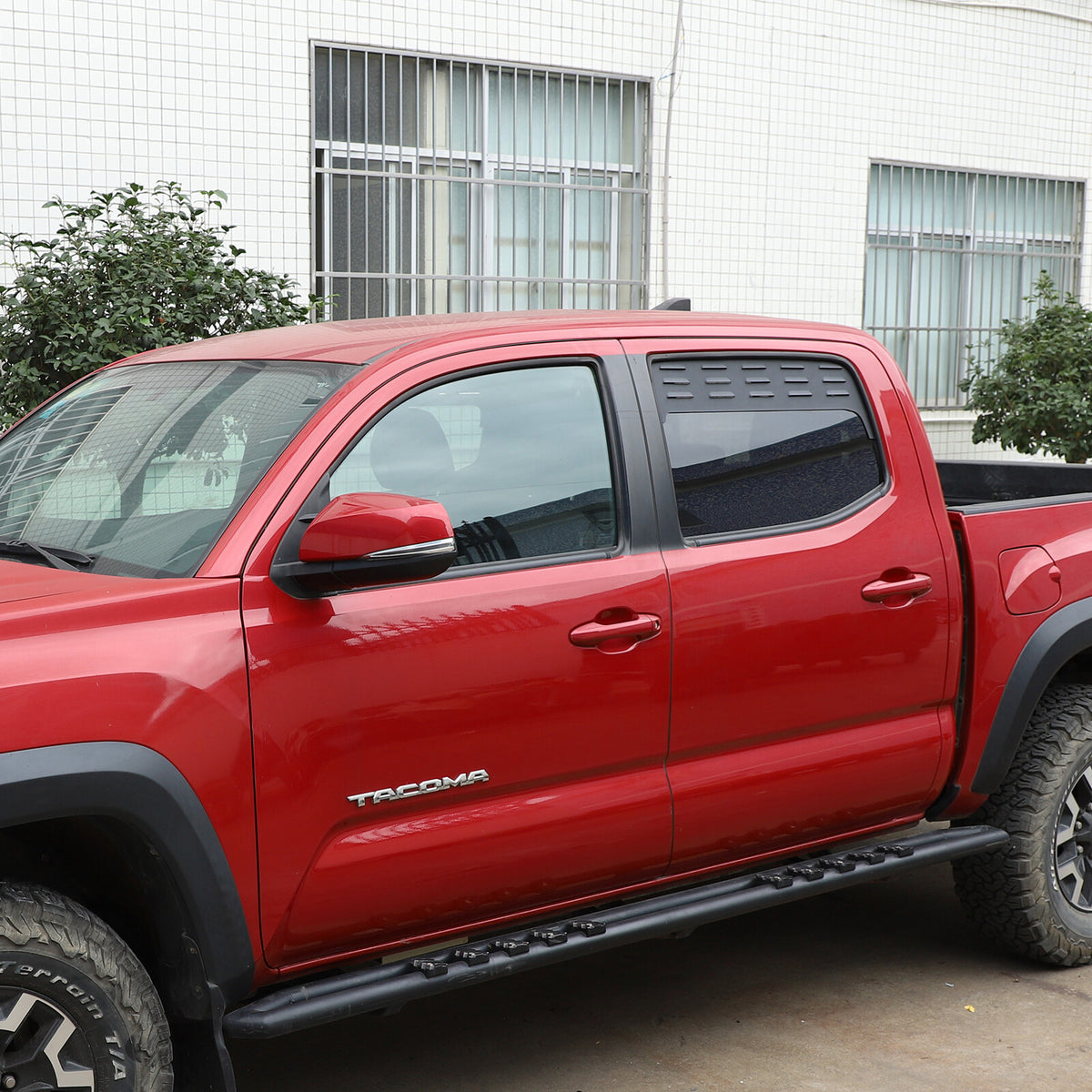 Black Aluminium Alloy Door Window Air Vents Screens For Toyota Tacoma 16-23 12