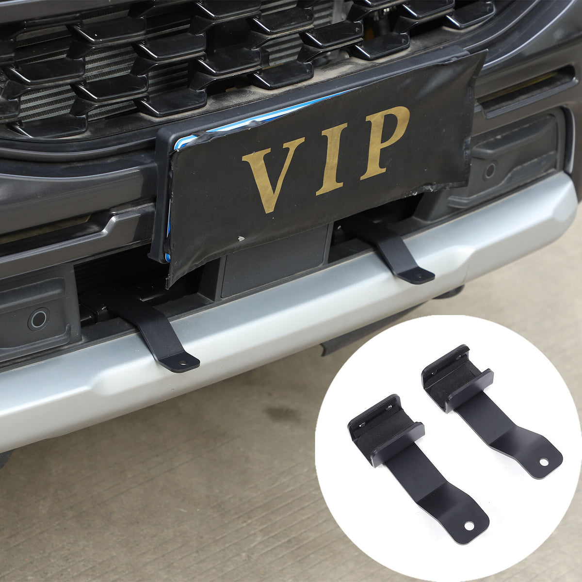 Steel Front Grille Searchlight Mount Bracket For Ford Ranger T9 P703 2023-24 14