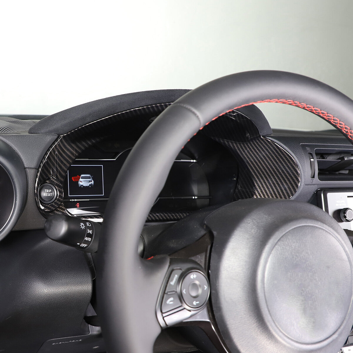 Carbon Fiber ABS Dashboard frame Trim cover Fit for GR86 Subaru BRZ 2022-23 5
