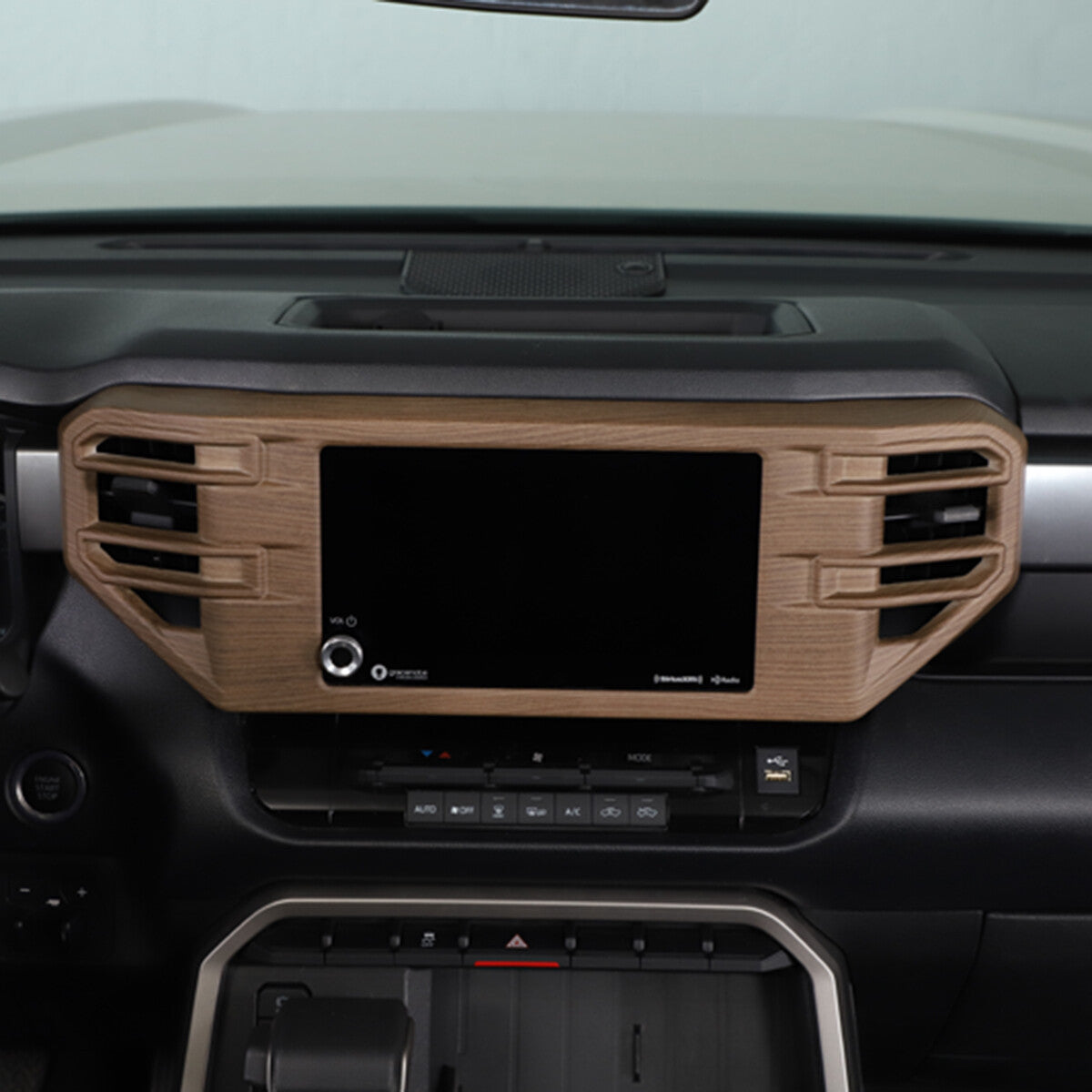Wood Center Display GPS Navigation Air Vent Trim For Toyota Tundra 22-26 US 2