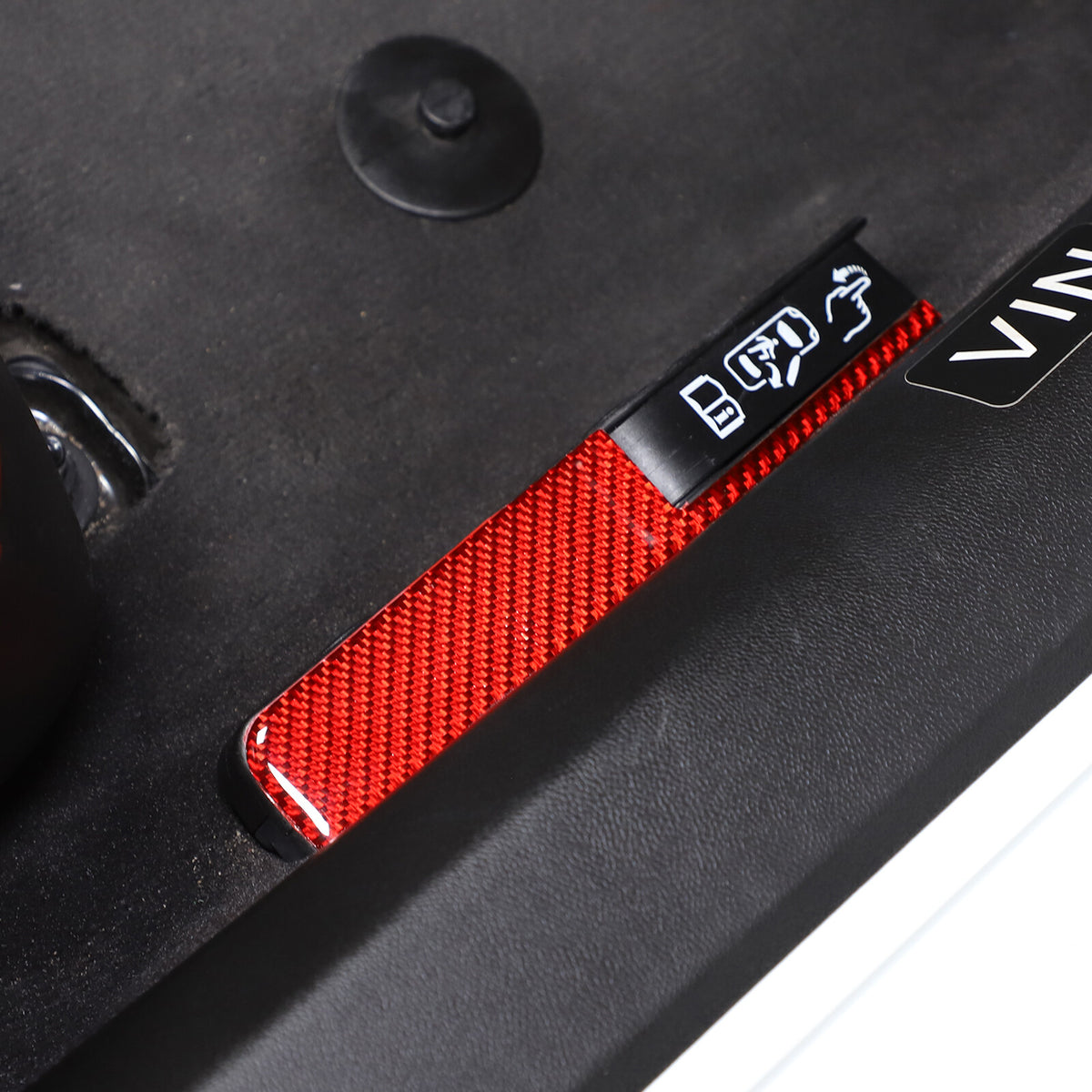Red Soft Carbon Fiber Interior Decor Trim Kit Cover Set For Corvette C8 20-25 76
