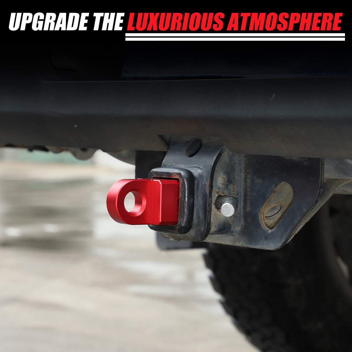 Red Aluminum Alloy Trailer Mount Receiver Hitch Tow Hook For Toyota Tundra 07-21 16