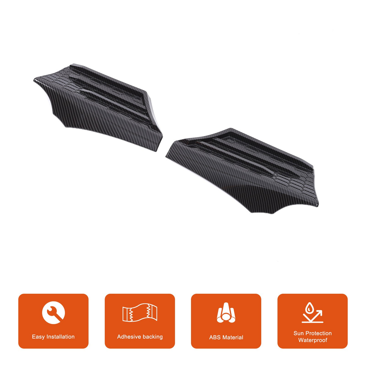 Carbon Fiber ABS Side Fender Upper Trim Cover For Toyota Tacoma 2016-2019 12