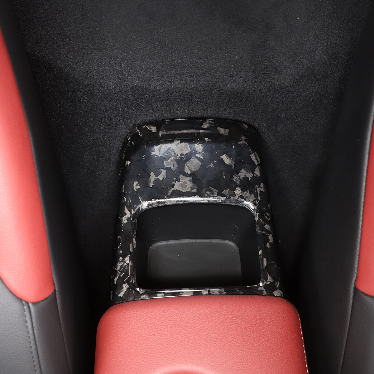 Forged Carbon Fiber Rear Storage Box Protect Cover Fr TOYOTA SUPRA MK5 A90 19-24 3