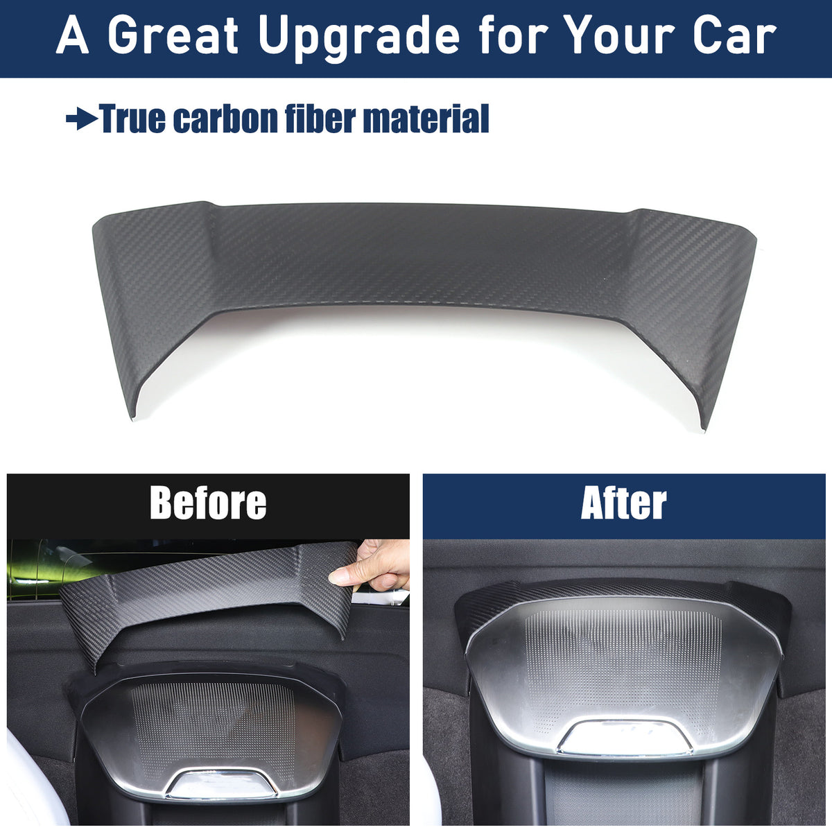 Matte Real Dry Carbon Fiber Interior Decor Trim Cover For Corvette C8 2020+ 70