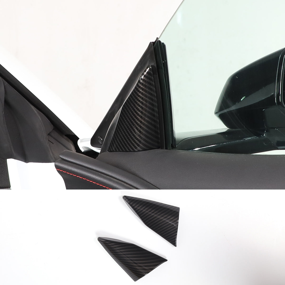 Carbon Fiber ABS Interior Full Decor Cover Trim Kit For Corvette C8 2020-2025 - Styles 31-35 24