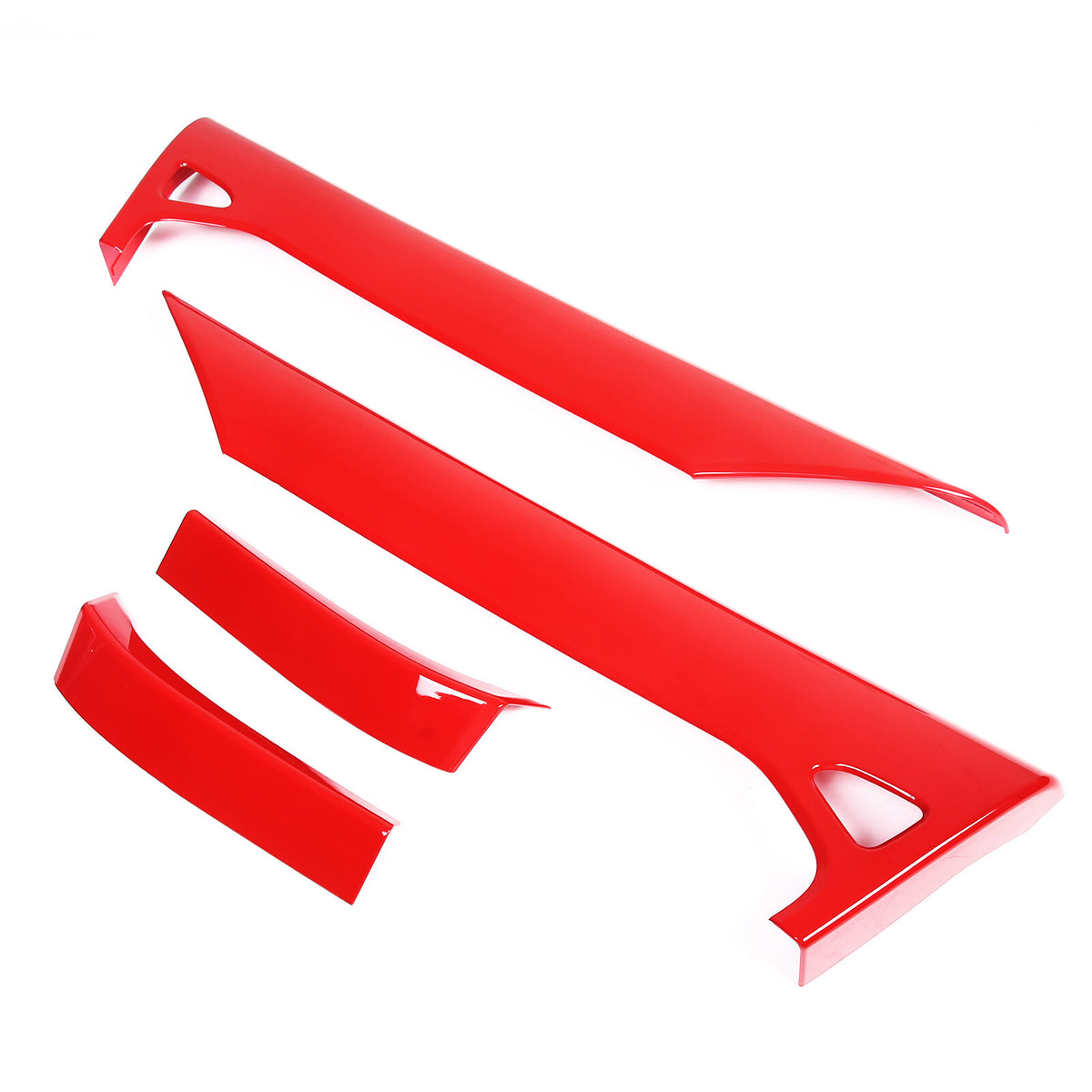 ABS Red Inner Interior Door Panel Cover Trim For Corvette C8 Z51 Z06 2020-26 6