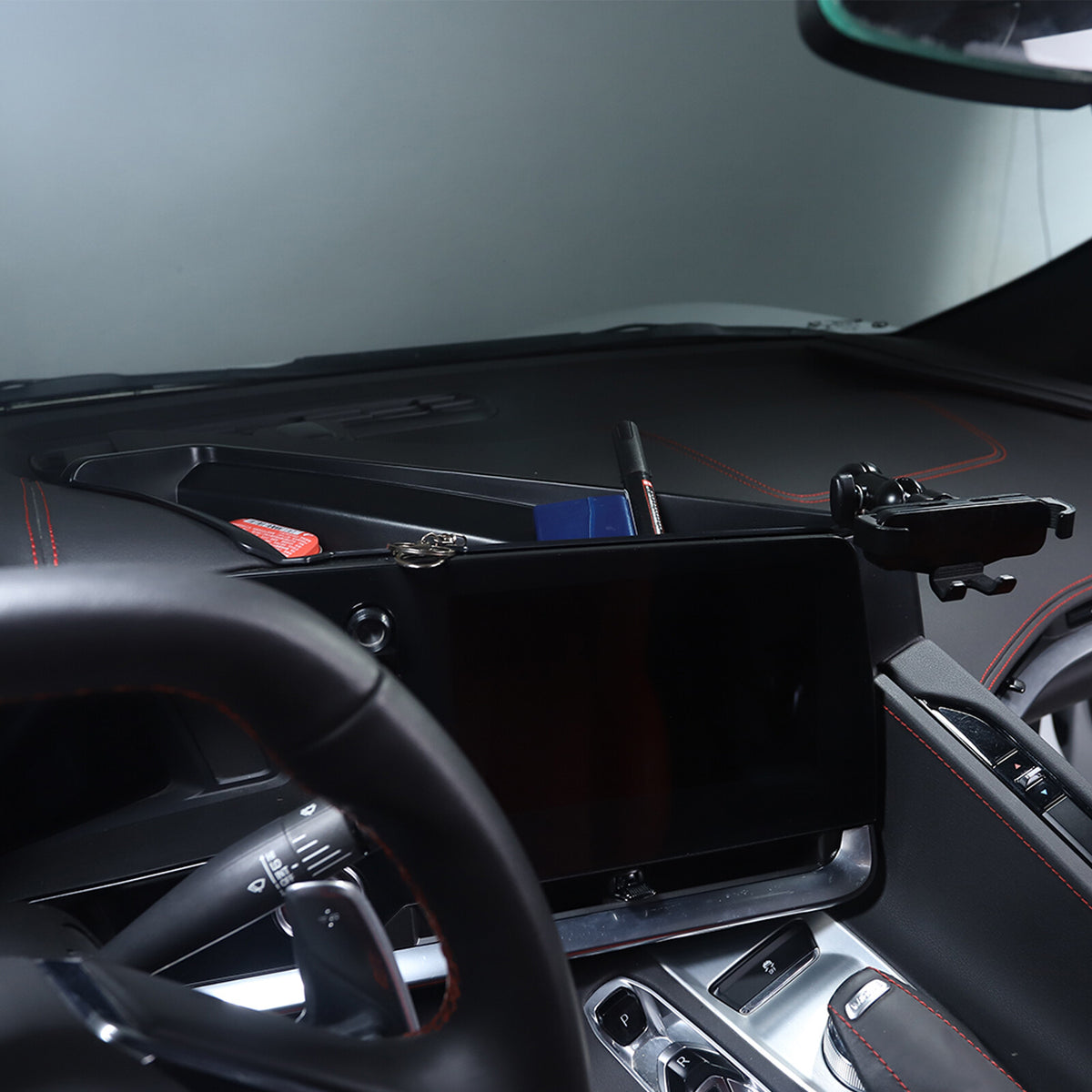 Center Console Interior Dashboard Phone Holder Mount Bracket For Corvette C8 20+ 66