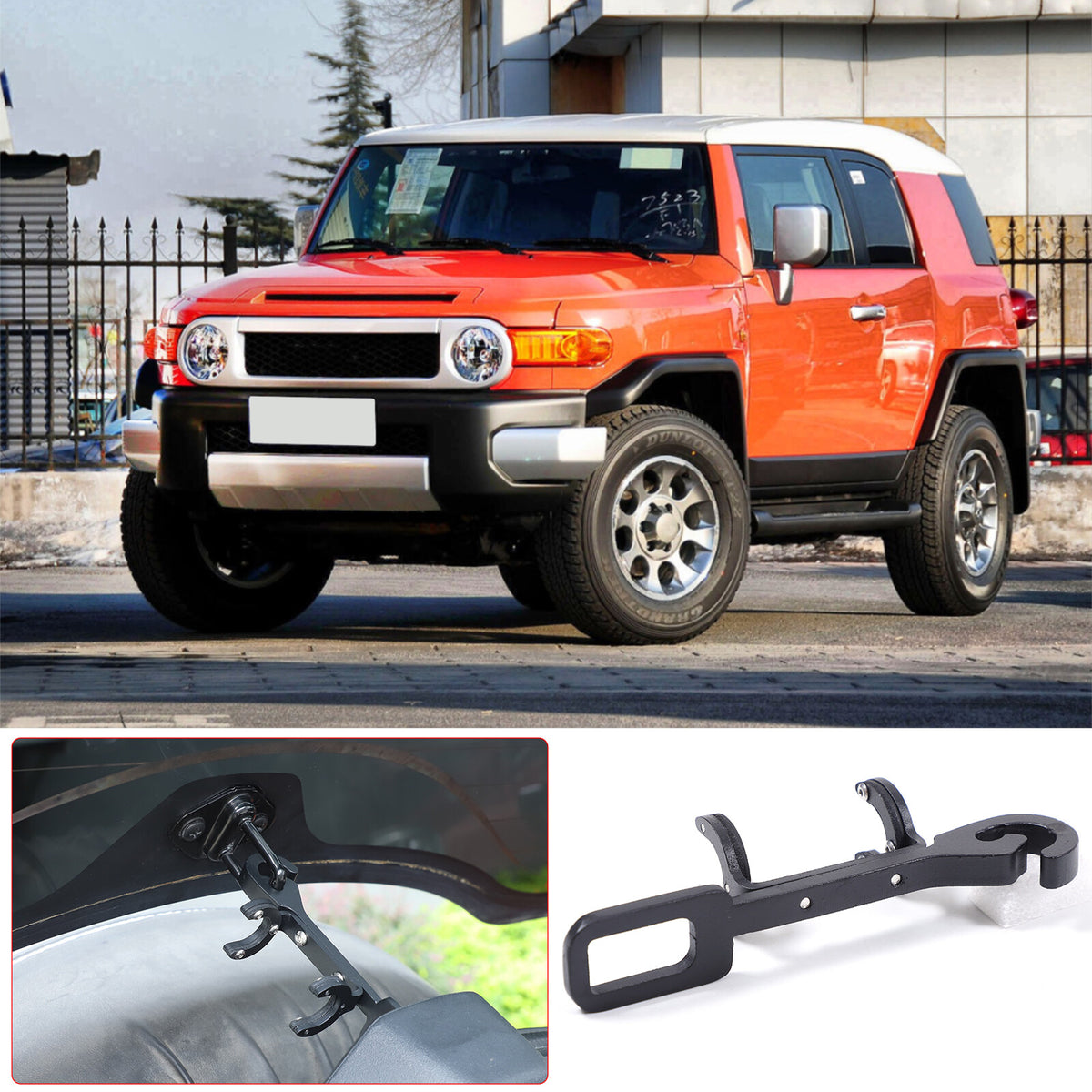 Rear Window Gas Struts Lift Supports Tailgates For Toyota FJ Cruiser 2007-21 US 4