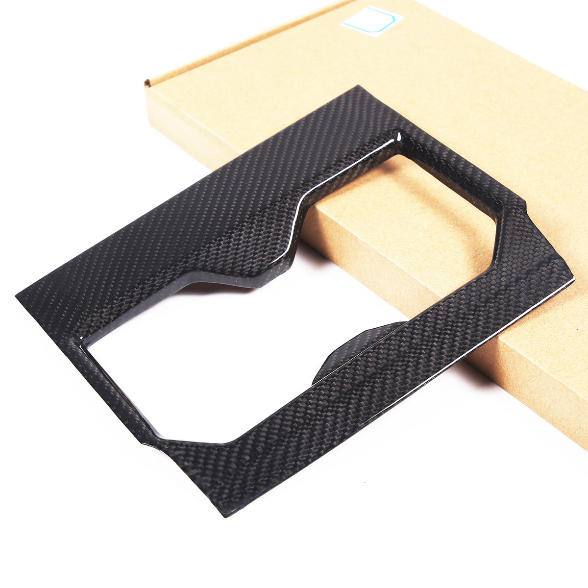 Real Carbon fiber Center Front Cup Holder Cover Trim Frame For Toyota Tundra 22+ 7