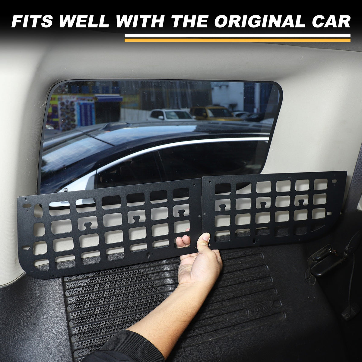 Carbon Steel Aluminum Rear Side Window Molle Panel For Hummer H3 2005-09 6