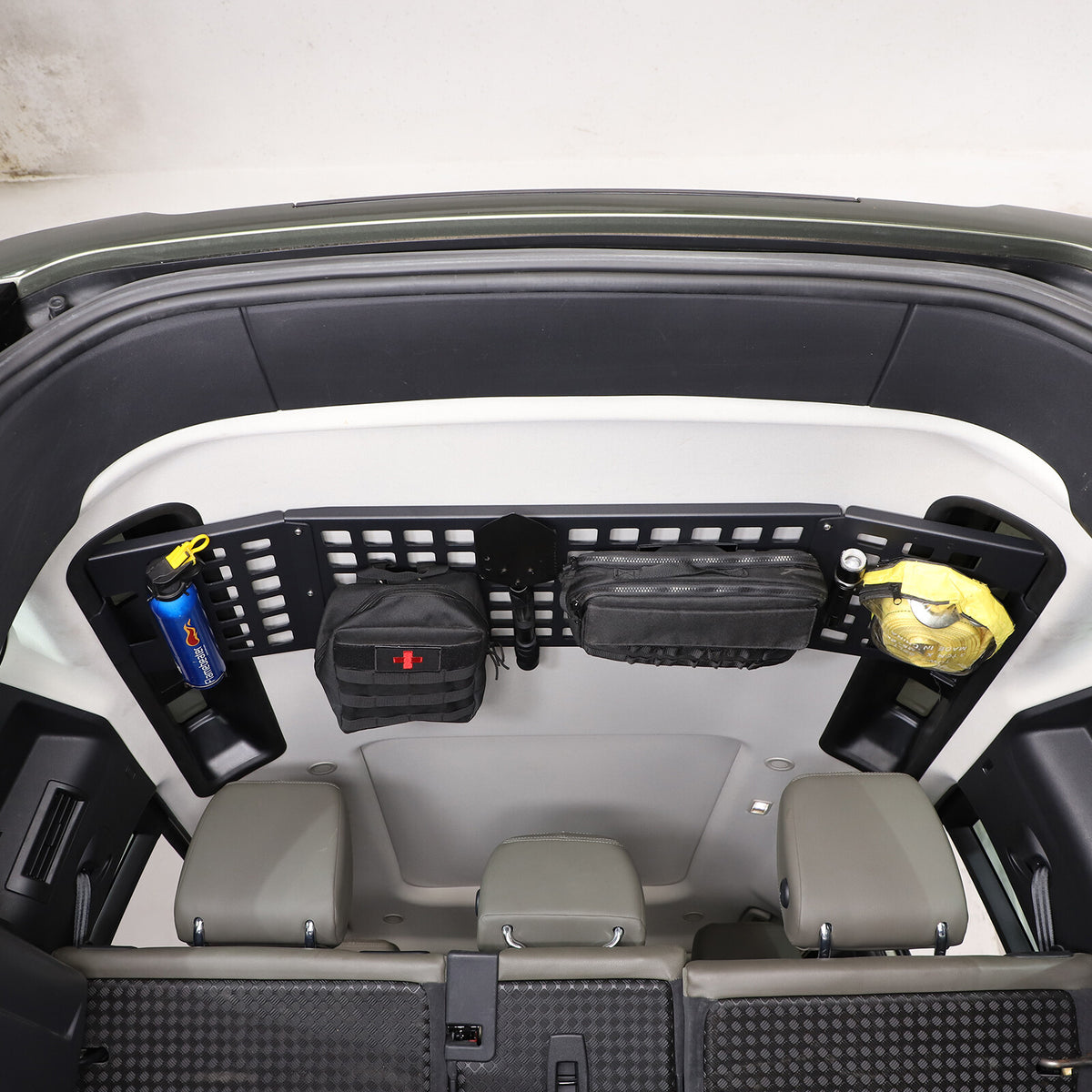 Front Roof Bag Storage Bracket Molle Panel Plate for Land Rover Defender 20-23 7