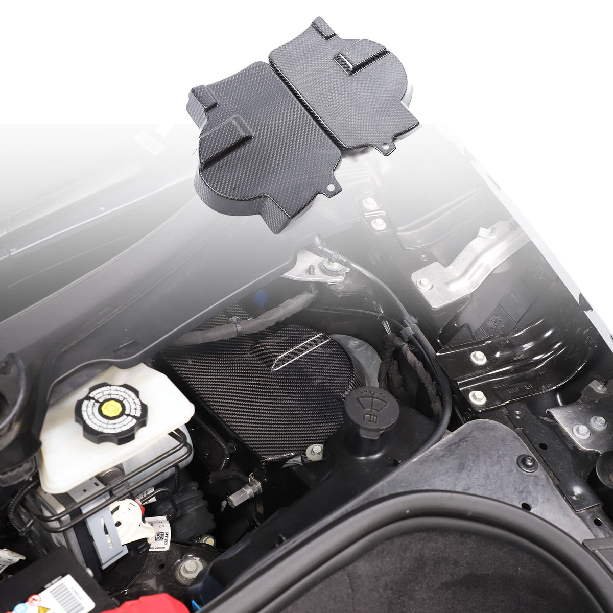 Real Carbon Fiber Front Strut/Shock Tower Cover For Corvette C8 2020-2026 7