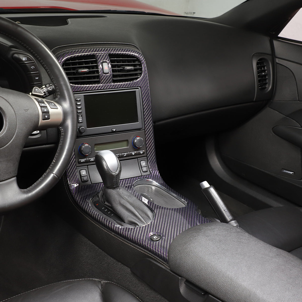 Real Carbon Fiber Interior Center Console Gear Trim For Corvette C6 2005-2013 13