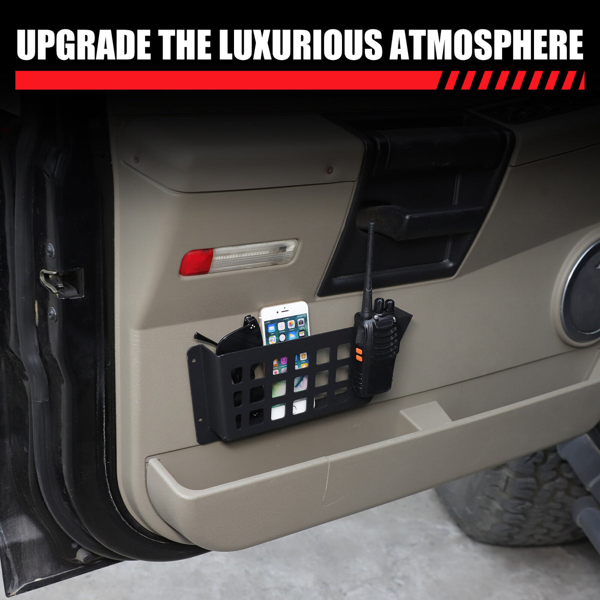 Aluminum Car Rear Door Pocket Storage Box Organizer For Hummer H2 2003-2009 17