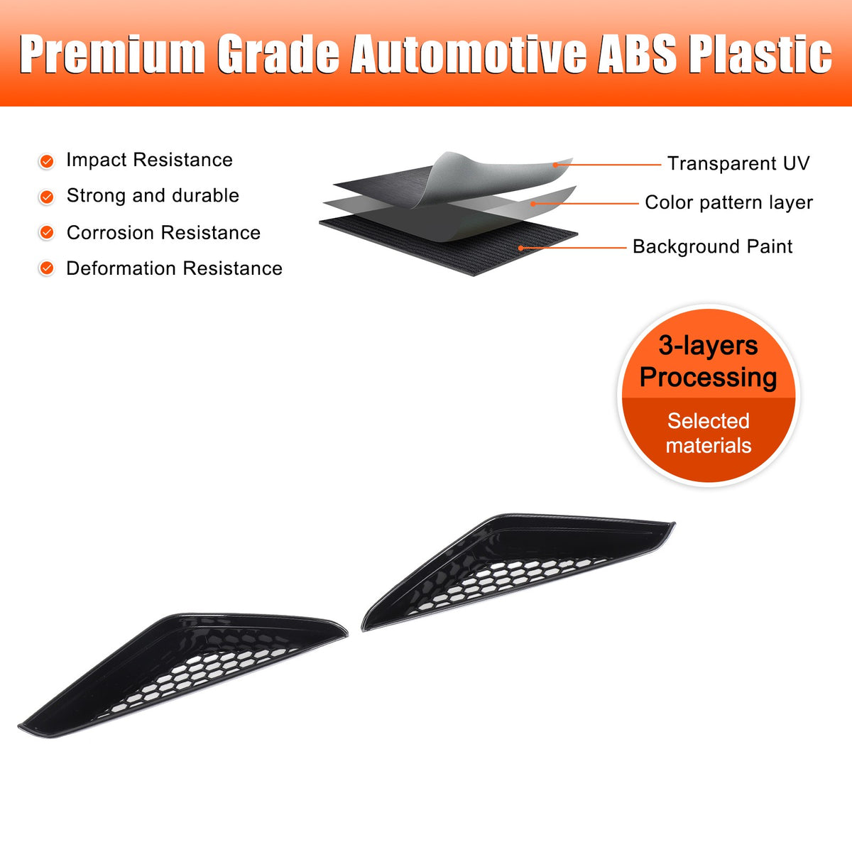 Glossy Piano Black Front Bumper Side Air Vent Grille Trim For BMW iX i20 2022-24 17