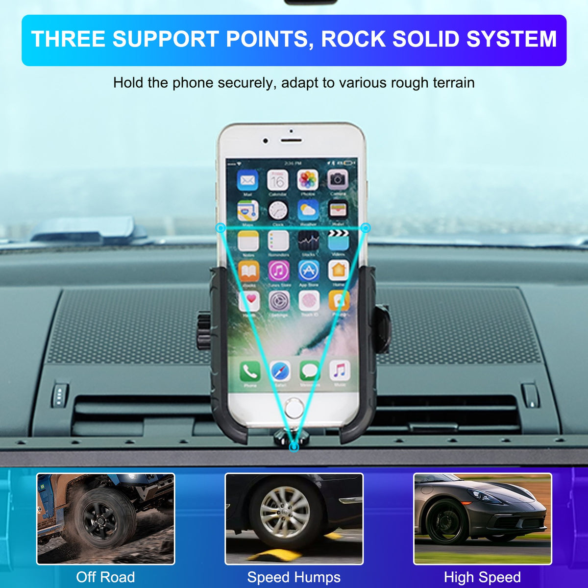 Multi-Functional Center Phone Holder Bracket For Land Rover Defender L663 20-23 4