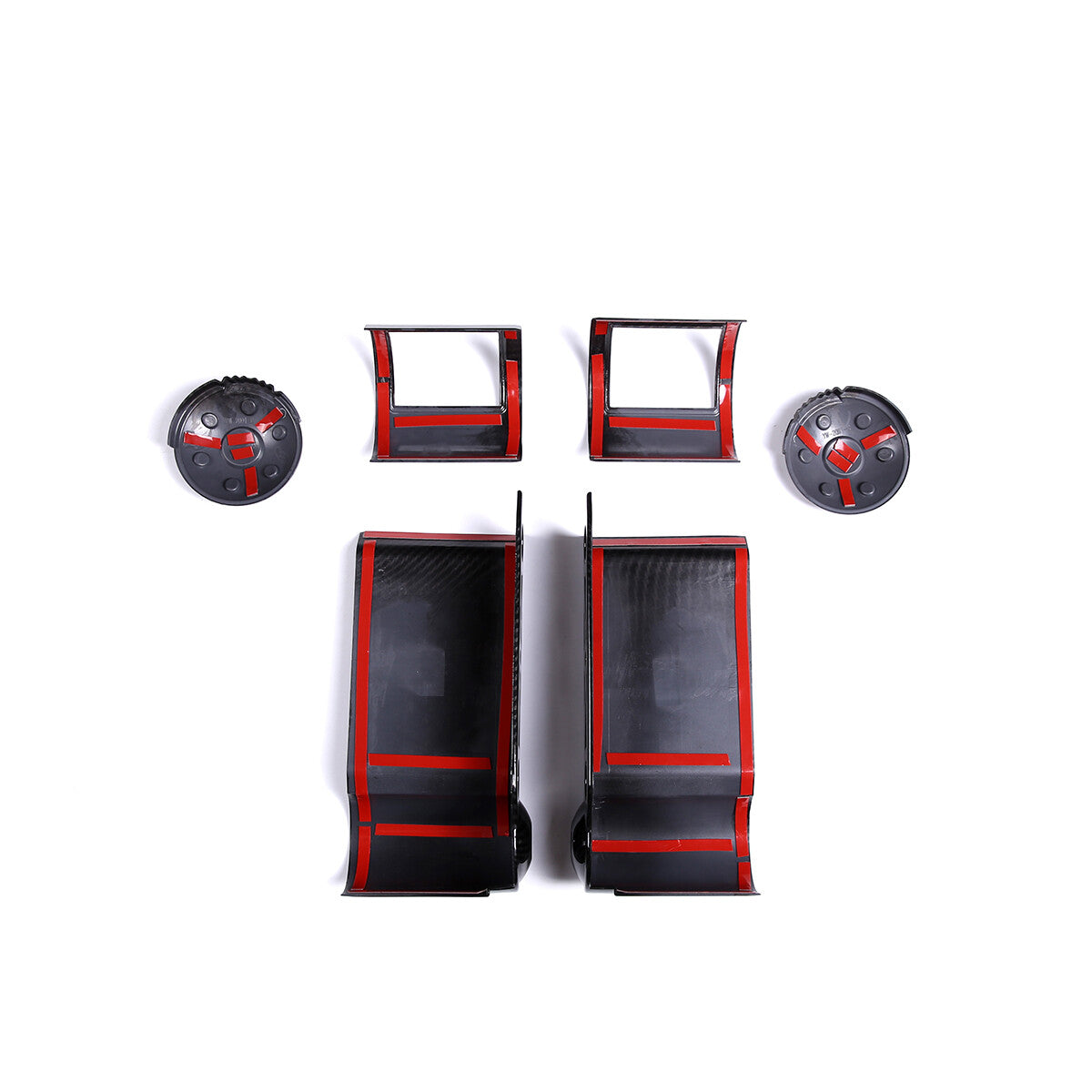 ABS Carbon Fiber Full Interior Center Decoration Trim Kit For FJ Cruiser 2007-21 - Styles 6-10 29