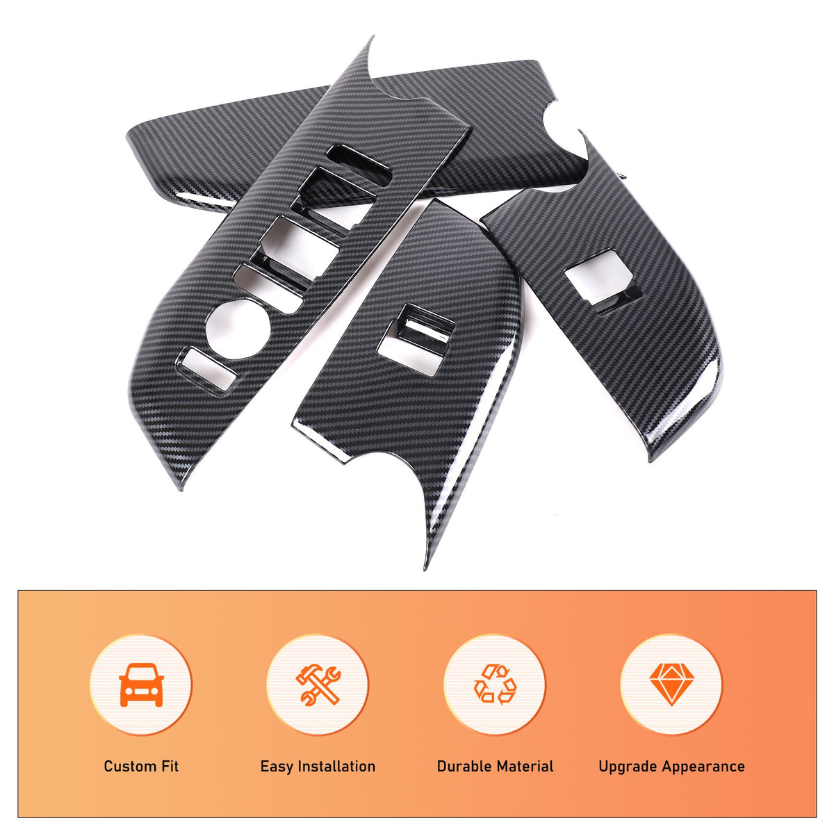 ABS Carbon fiber Interior Cover Trim Decor Accessories For Kia K4 2025+ 42