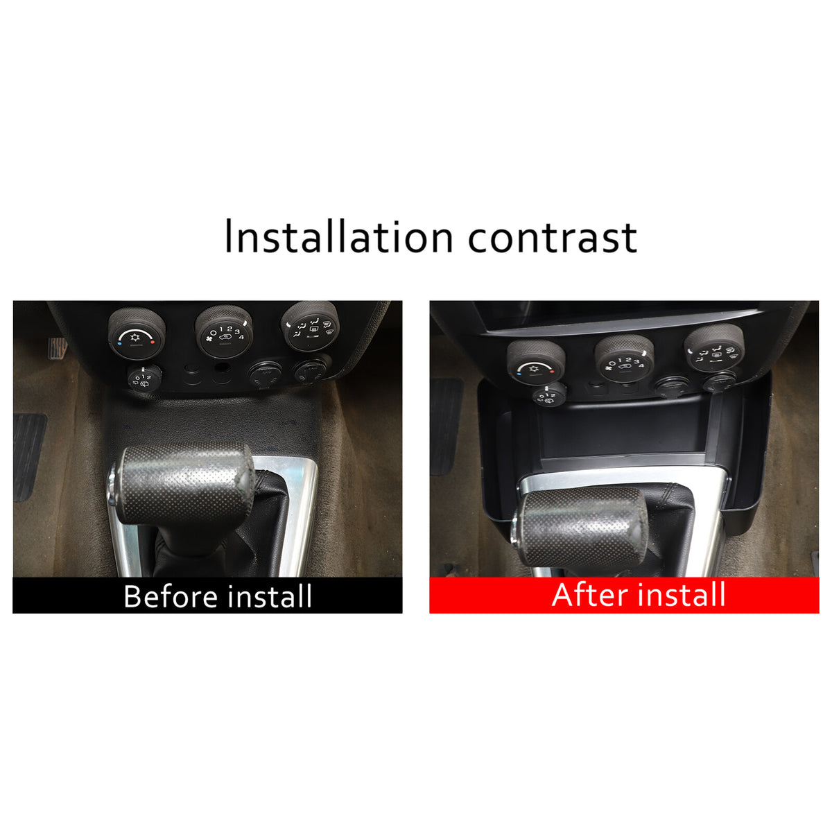 ABS Gear Shift Side Storage Box Organizer tray For Hummer H3 2005-09 US 12
