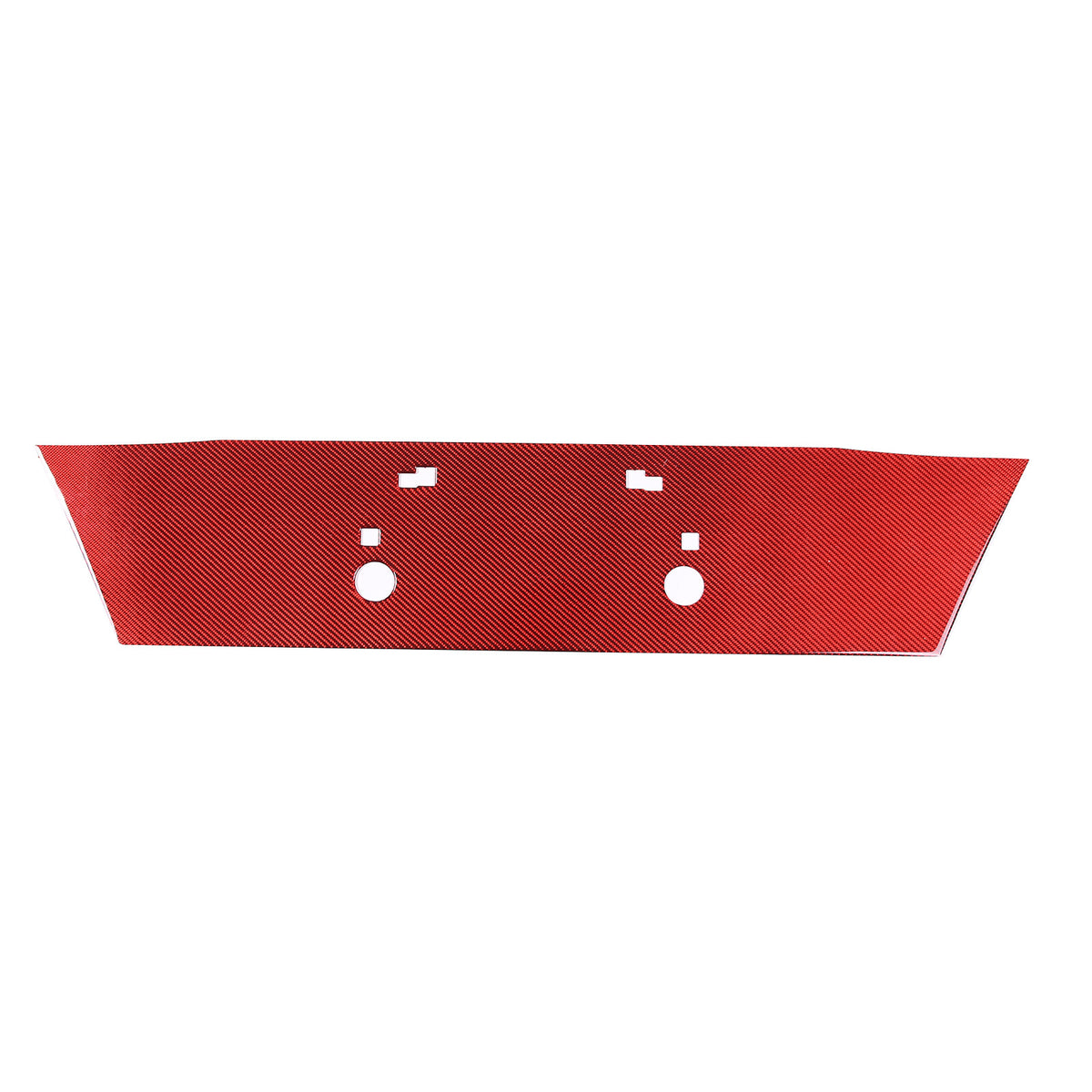 Red Carbon Fiber Rear License Plate Bottom Trim Panel For Corvette C6 2005-2013 12