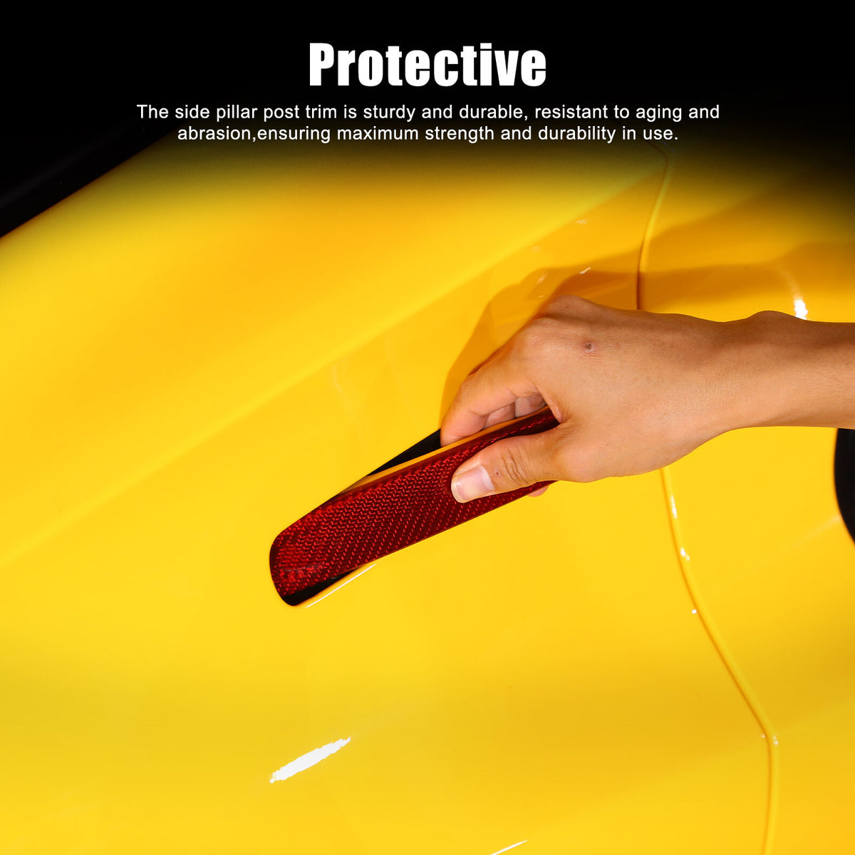 Red Real Carbon fiber Outside Door Handle Cover For Lotus EMIRA 2021-2025 11