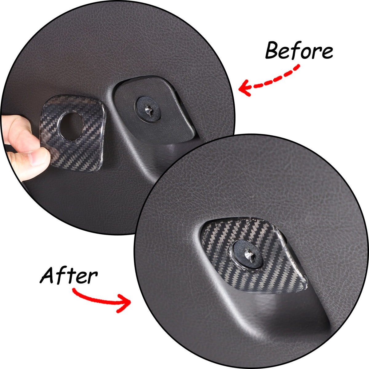 Real Dry Carbon Fiber Full Interior Set Decor Trim Kit for Corvette C6 2005-13 - Styles 21-25 26