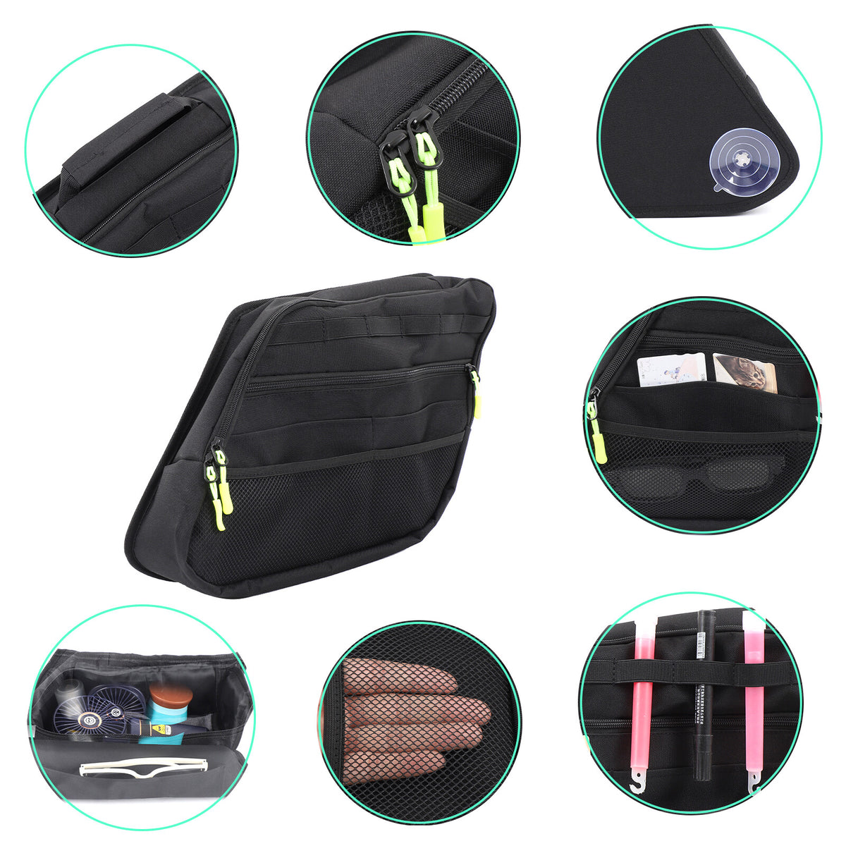 Tailgate Trunk Left Side Window Storage Bag Tray For Nissan Pathfinder 2024 13